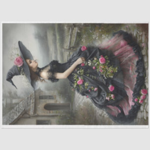 De Seda Willow Witch1 frente a Tejido Papel