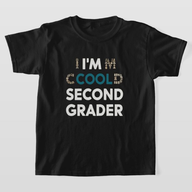 de segundo grado de vuelta a la camiseta escolar (Distribución)
