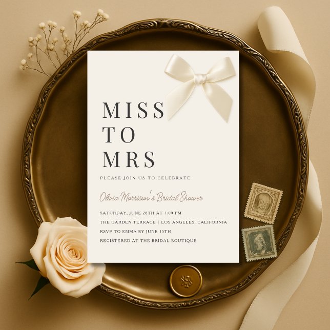 De Señorita a Señora Invitación de Despedida de So (Subido por el creador)