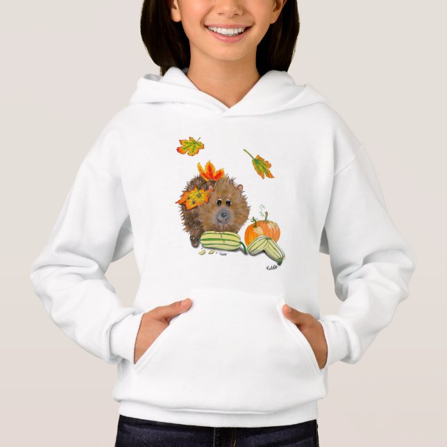 DE Shirt Hoodie Herbst Igel (Anverso)