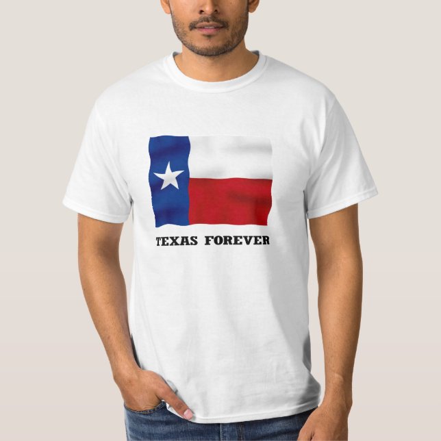 De TEJAS camiseta del valor PARA SIEMPRE - (Anverso)