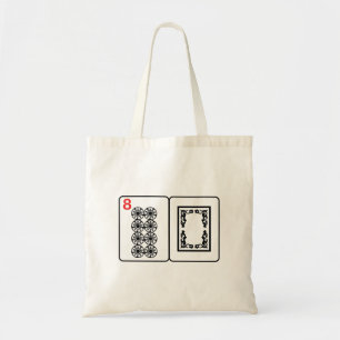 De Tela 80.o Bolso del Mah Jongg del cumpleaños