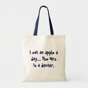 De Tela Apple un bolso del día - chiste divertido para lo