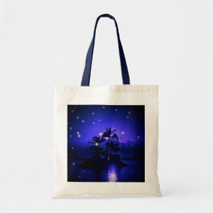 De Tela Bolso Azul Noche Mágica