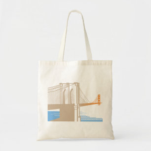 De Tela Bolso Bicoastal del puente
