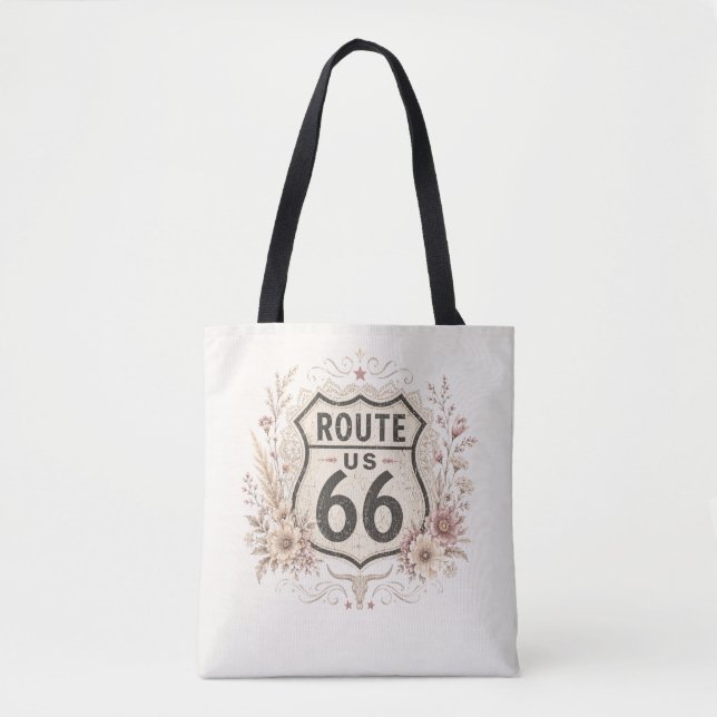 De Tela Bolso Boho Floral Mother Road (Anverso)