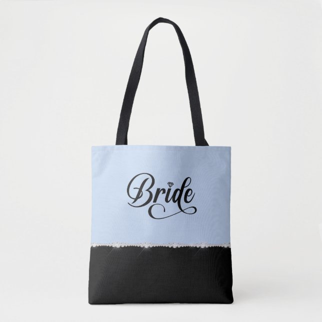 De Tela Bolso Chic para Novia (Anverso)