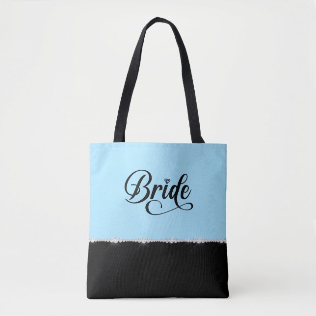De Tela Bolso Chic para Novia (Anverso)