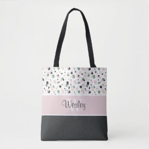 De Tela Bolso con iniciales
