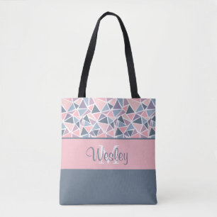 De Tela Bolso con iniciales