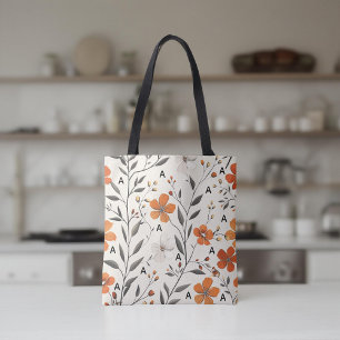 De Tela Bolso con patrón floral personalizado para mujeres