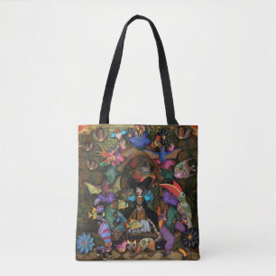 De Tela Bolso del arte del tote - Frida
