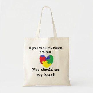 De Tela Bolso del autismo del corazón