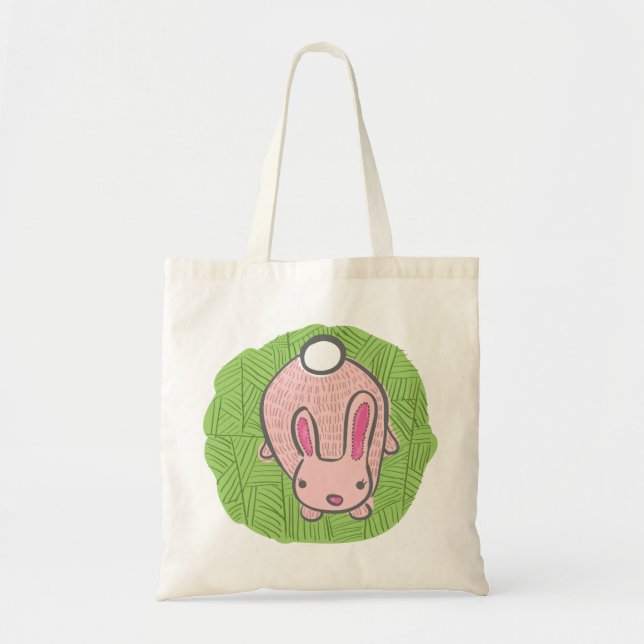 De Tela bolso del conejito (Frente)