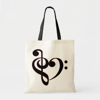 De Tela Bolso del corazón del Clef