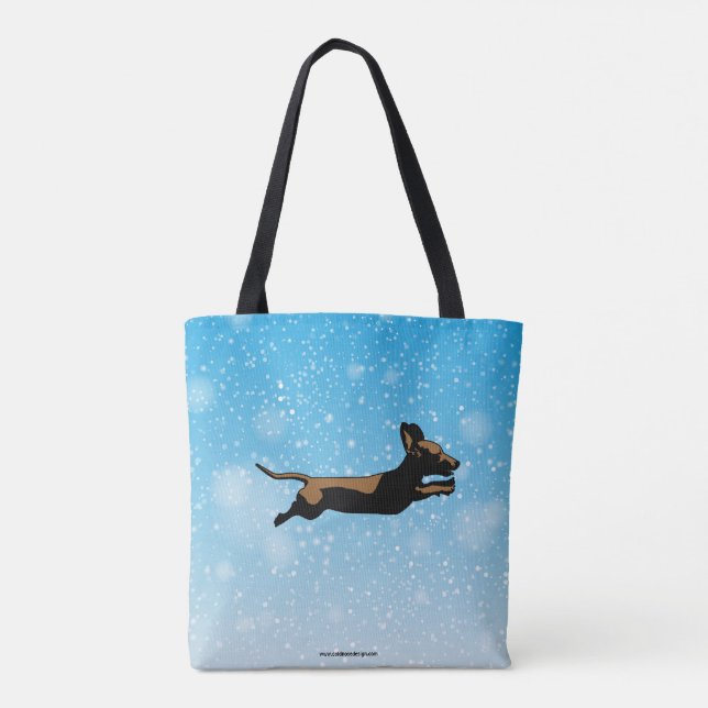De Tela Bolso del Dachshund (Reverso)