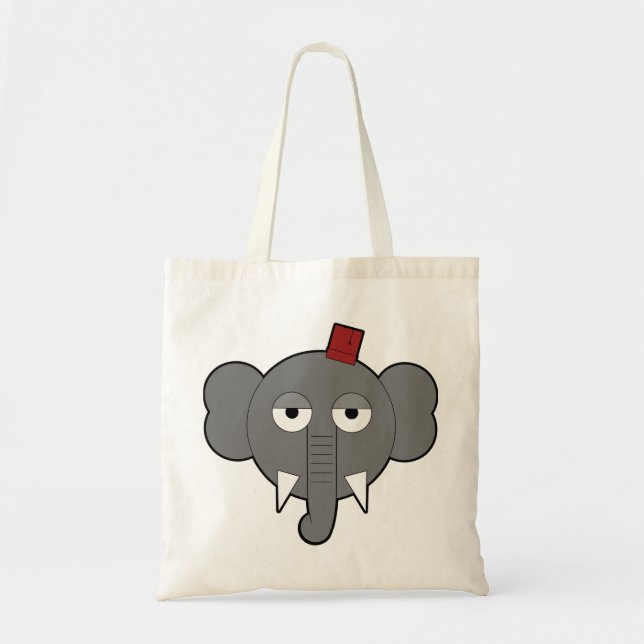 De Tela Bolso del elefante (Frente)