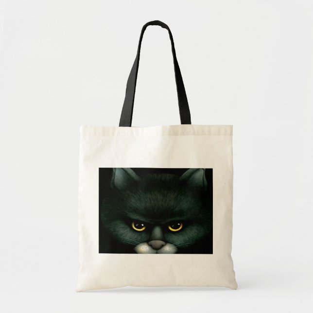 De Tela Bolso del gato negro (Frente)