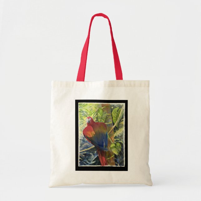 De Tela Bolso del Macaw del escarlata (Frente)