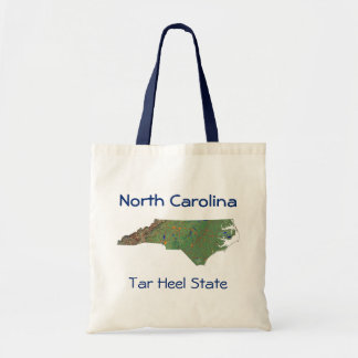 De Tela Bolso del mapa del Carolinian del norte