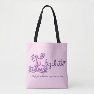 De Tela Bolso del monograma del nombre y del significado