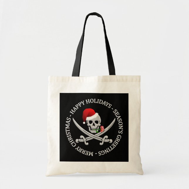 De Tela Bolso del navidad del pirata (Frente)