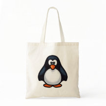 Bolso del pingüino del dibujo animado