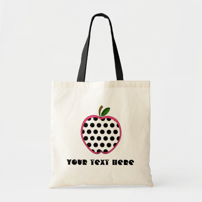 De Tela Bolso del profesor - lunar Apple (Frente)