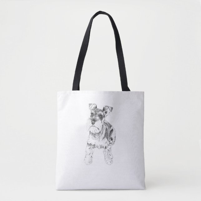De Tela Bolso del Schnauzer miniatura (Anverso)