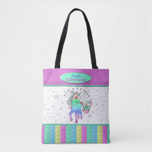 De Tela Bolso del Sleepover del unicornio, parte movible