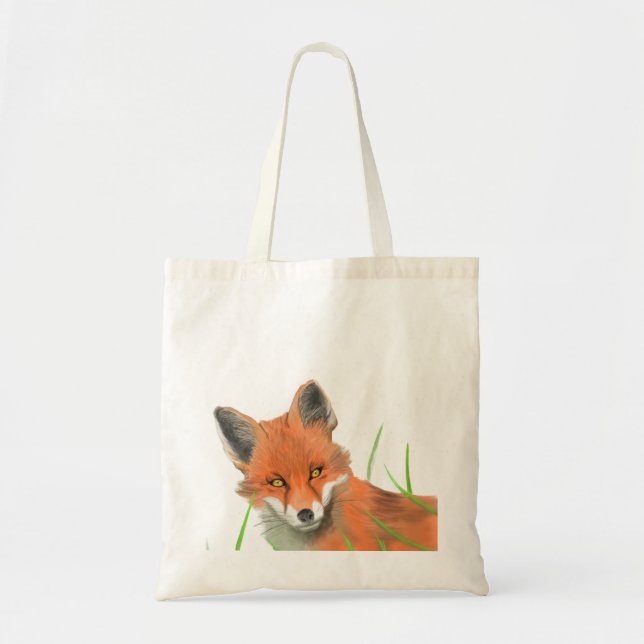 De Tela bolso del zorro rojo (Frente)
