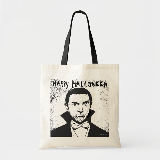 De Tela Bolso Drácula del feliz Halloween (Frente)