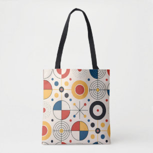 De Tela Bolso estampado digital diseño geométrico