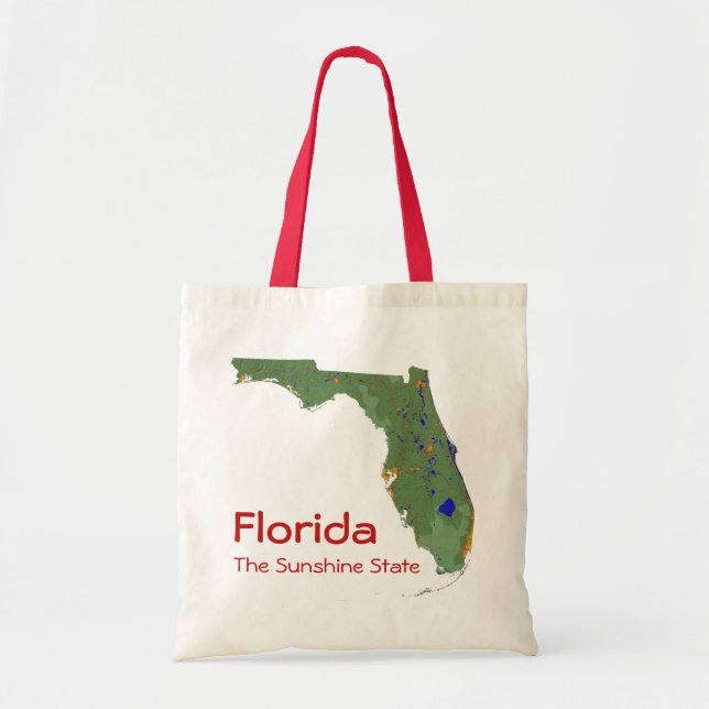 De Tela Bolso Floridian del mapa (Frente)