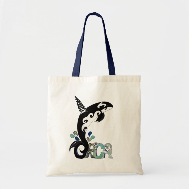 De Tela Bolso Grande Orca Freedom Art (Frente)