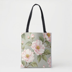 De Tela Bolso hombro floral rosa vintage camelia