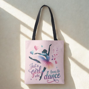 De Tela Bolso Hombro Rosa Amante del Baile