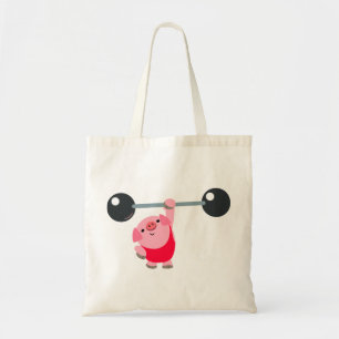 De Tela Bolso lindo del cerdo del dibujo animado del