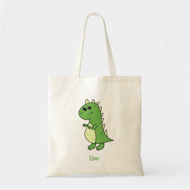 De Tela bolso lindo dino tote (Frente)