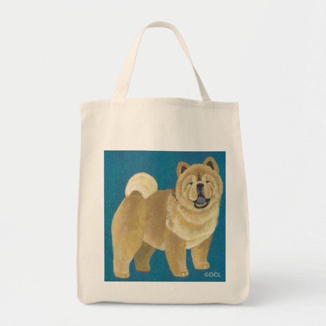 De Tela bolso liso del perro chino (Frente)