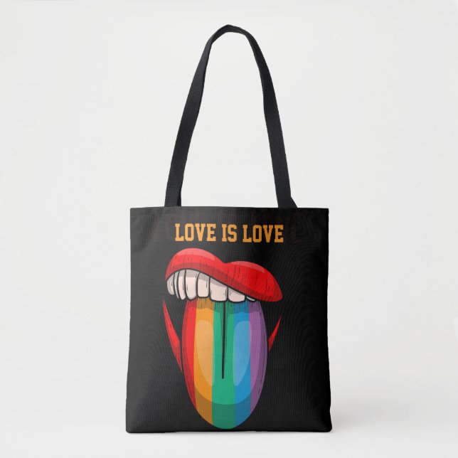 De Tela Bolso Love is Love (Anverso)