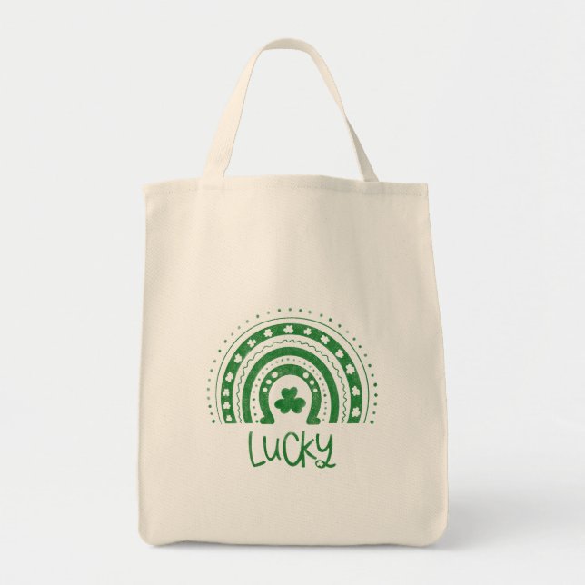 De Tela Bolso Lucky-Tote (Frente)