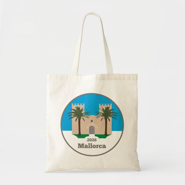 De Tela Bolso Mallorca con logo para cliente (Frente)