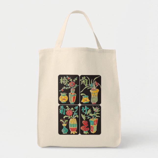 De Tela Bolso MJ Flores/Estaciones (Frente)