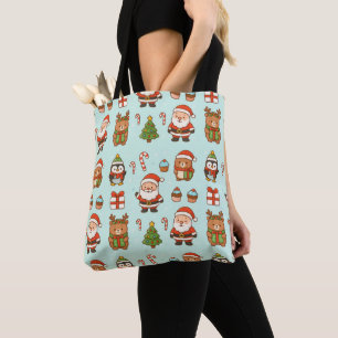De Tela Bolso Navidad Divertida