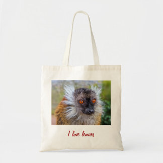 De Tela Bolso negro del lemur