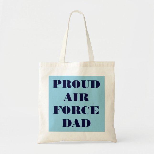 De Tela Bolso Orgulloso Padre Fuerza Aérea (Frente)