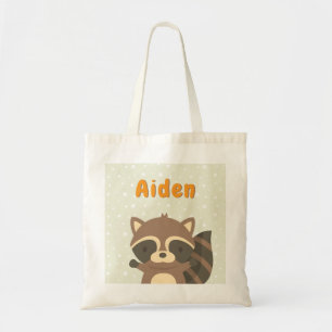 De Tela Bolso Personalizado Bosque Encantado Mapache Adora