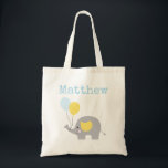 De Tela Bolso personalizado niño del elefante<br><div class="desc">Bolso personalizado niño del elefante</div>