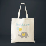 De Tela Bolso personalizado niño del elefante<br><div class="desc">Bolso personalizado niño del elefante</div>